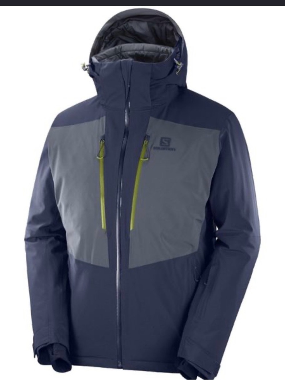 Salomon Icefrost Ski Jacket gray navy mens L